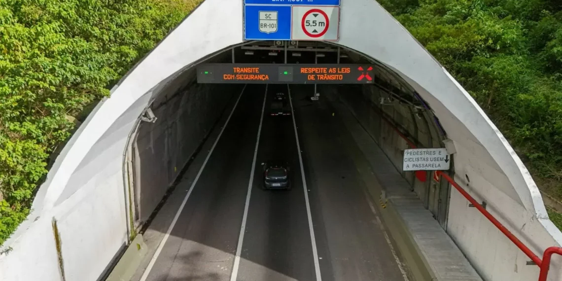 BR-101 terá bloqueio total no túnel do Morro do Boi para simulado de emergência