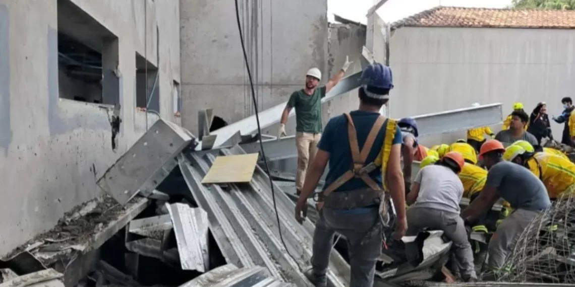 Construtora da obra onde trabalhador morreu em desabamento no Centro de Blumenau divulga nota