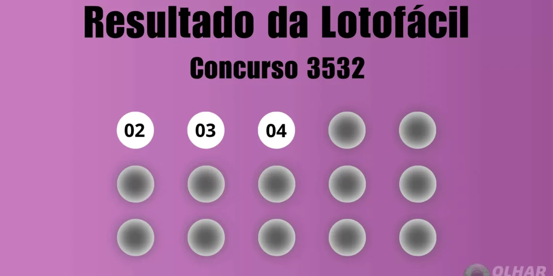 Resultado da Lotofácil de hoje: veja números e ganhadores do concurso 3532 (quinta, 06/11)
