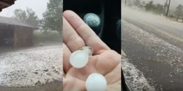 Vídeo: Temporal com granizo bloqueia rodovias e assusta moradores em várias regiões de SC