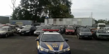 PRF anuncia leilão com mais de 650 veículos retidos em rodovias federais de SC