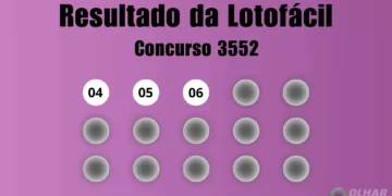 Resultado da Lotofácil de hoje: veja números e ganhadores do concurso 3552 (terça, 02/12)