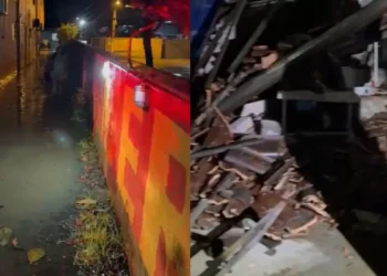 Chuvas forçam retirada de moradores e Timbó monta abrigo emergencial em escola municipal