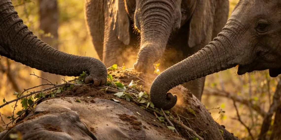 Comportamento de luto em elefantes mostra uma inteligência emocional rara