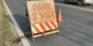 Operação Pare e Siga altera tráfego na BR-470 em Apiúna para obra contra alagamentos