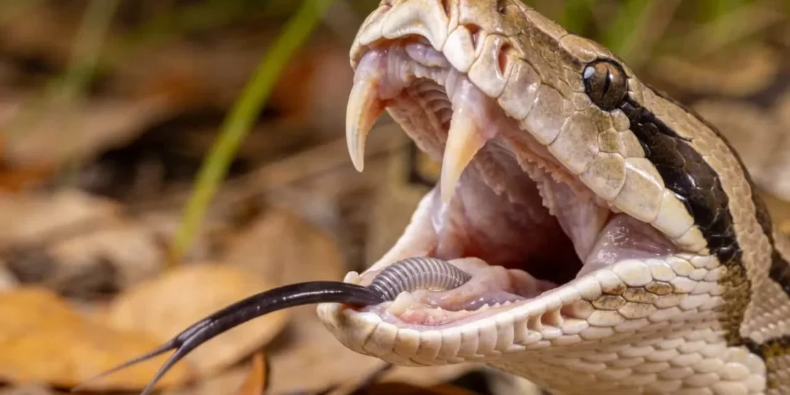 Como as cobras conseguem engolir um bicho muito maior que elas sem morrer entalada