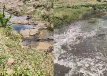 Cabeça d’água surpreende ao transformar rio seco em poucos segundos