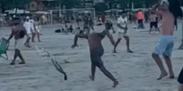 Homem é preso em BC após atacar turistas e vendedor com faca na Praia Central