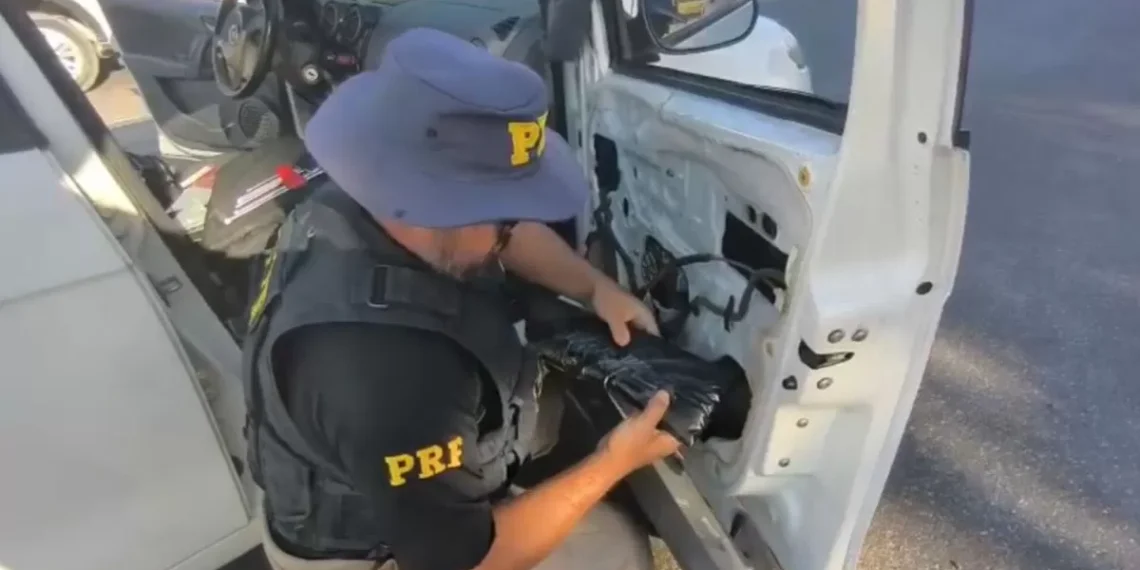 Polícia encontra grande carregamento de anabolizantes oculto em carro na BR-101, em Barra Velha