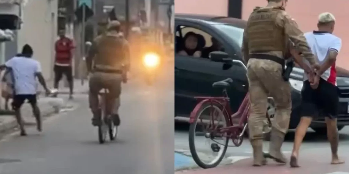 Morador empresta bicicleta e ajuda policial a deter suspeito de furtos em SC