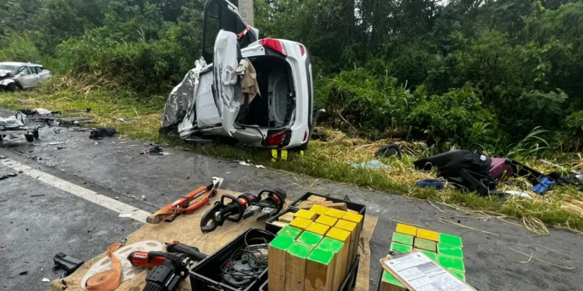 Grave acidente na BR-470, em Apiúna, deixa sete vítimas