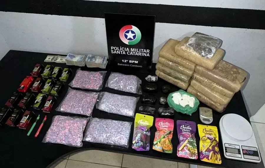 Carga milionária de drogas é apreendida durante ação da PM em SC