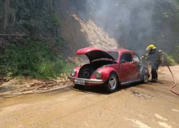 Bombeiros Voluntários de Indaial combatem incêndio em veículo, além de atenderem 11 ocorrências em 24 horas