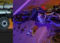 Grave colisão entre moto e caminhão deixa motociclista em estado crítico na BR-470, em Apiúna