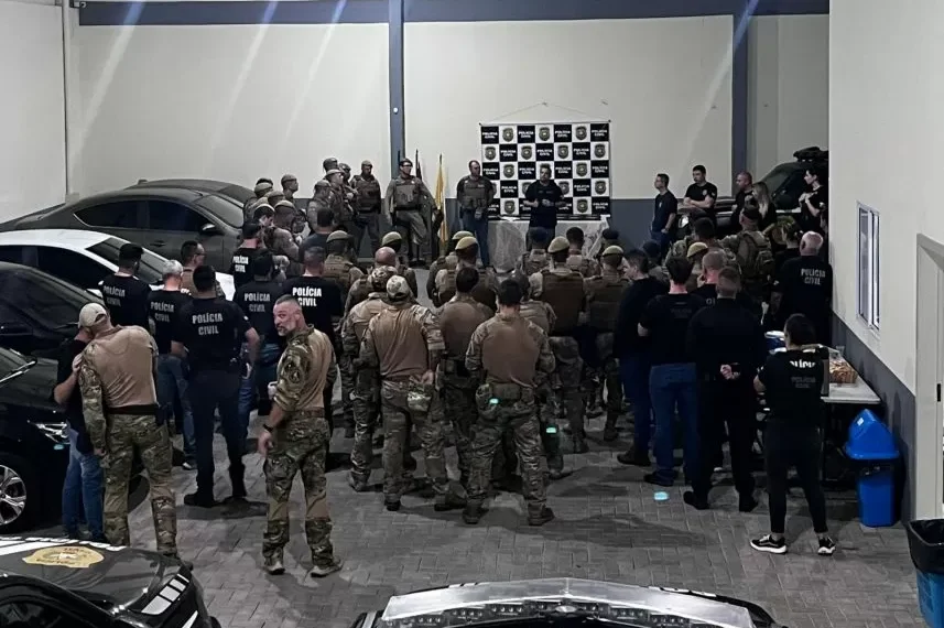 Megaoperação ‘Asfixia Marinha’ mobiliza 80 policiais contra organização criminosa ligada ao narcotráfico em Gaspar