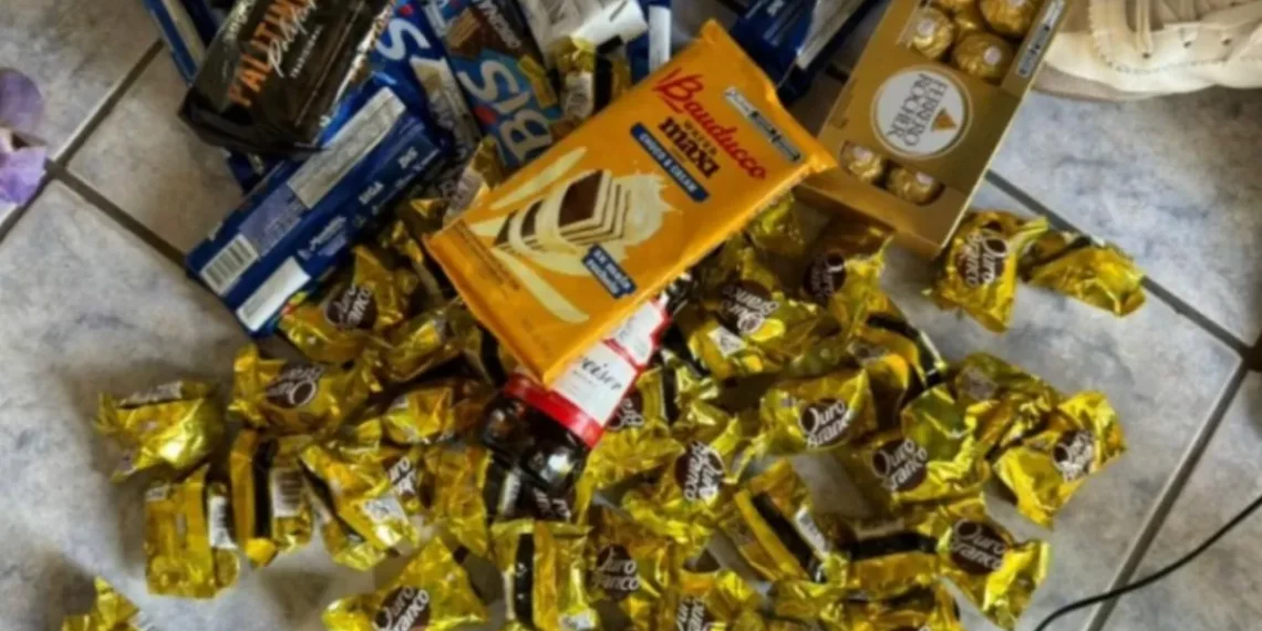 Chocolate com vidro comprado em floricultura fere criança de 4 anos em SC