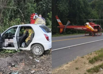 Acidente na BR-470, em Apiúna, deixa motorista ferido