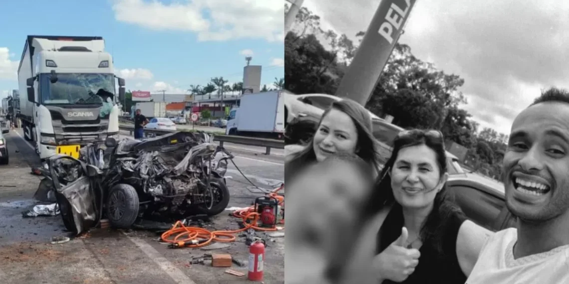 Menino recebe alta após perder pais e avó em acidente na BR-101 em Itajaí