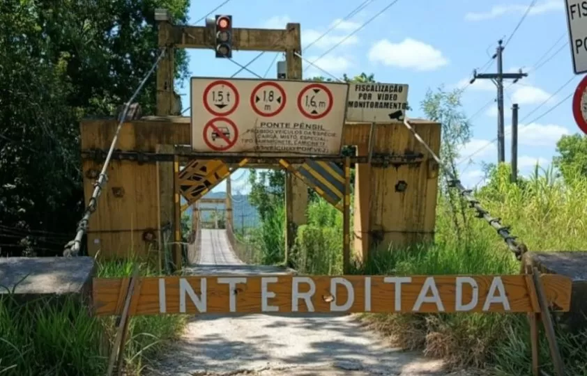 Prefeitura de Indaial anuncia interdição da Ponte Pênsil do Warnow para manutenção