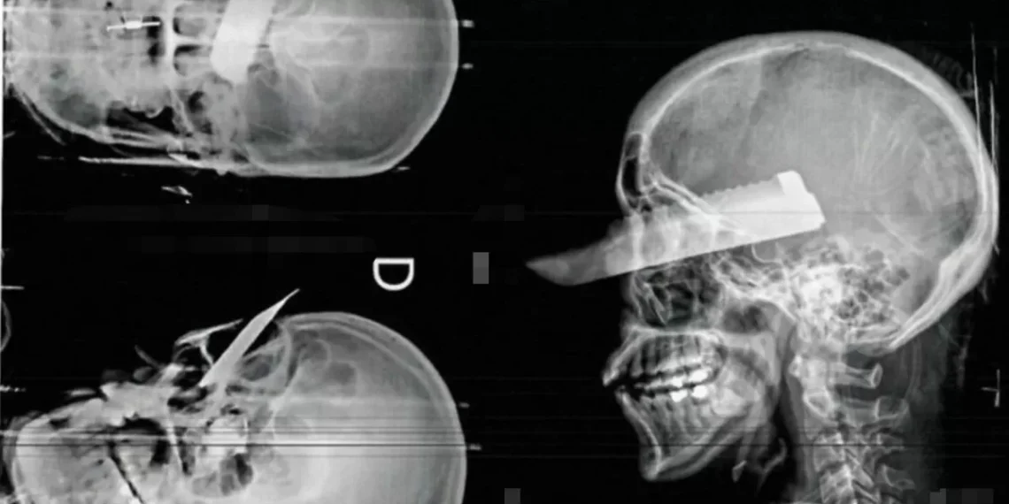 Homem enfia faca no olho da companheira e é encontrado dormindo na cena do crime em SC